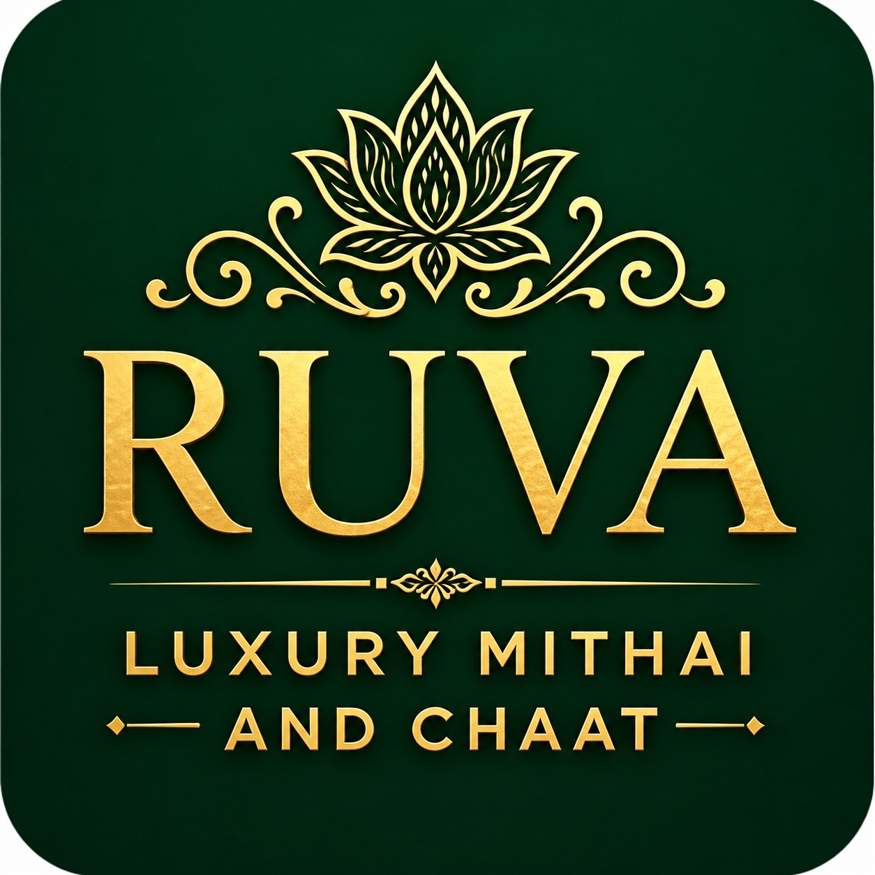 Ruva Luxury Mithai and Chaat logo